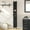Black, variant on Bathroom Cabinet with Adjustable Shelves, Freestanding Floor Cabinet, Tall Bathroom Storage Cabinet with Doors & Drawer, Narrow Toilet Paper Storage Cabinet,