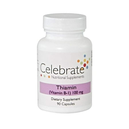 Celebrate Thiamin (B-1) 100Mg Capsule (90-Day) (Best Source Of Thiamin)