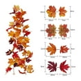 thumbnail image 1 of Autumn Maple Leaf Berry Pumpkin Garland Window Wicker Decoration Door Hang, 1 of 2