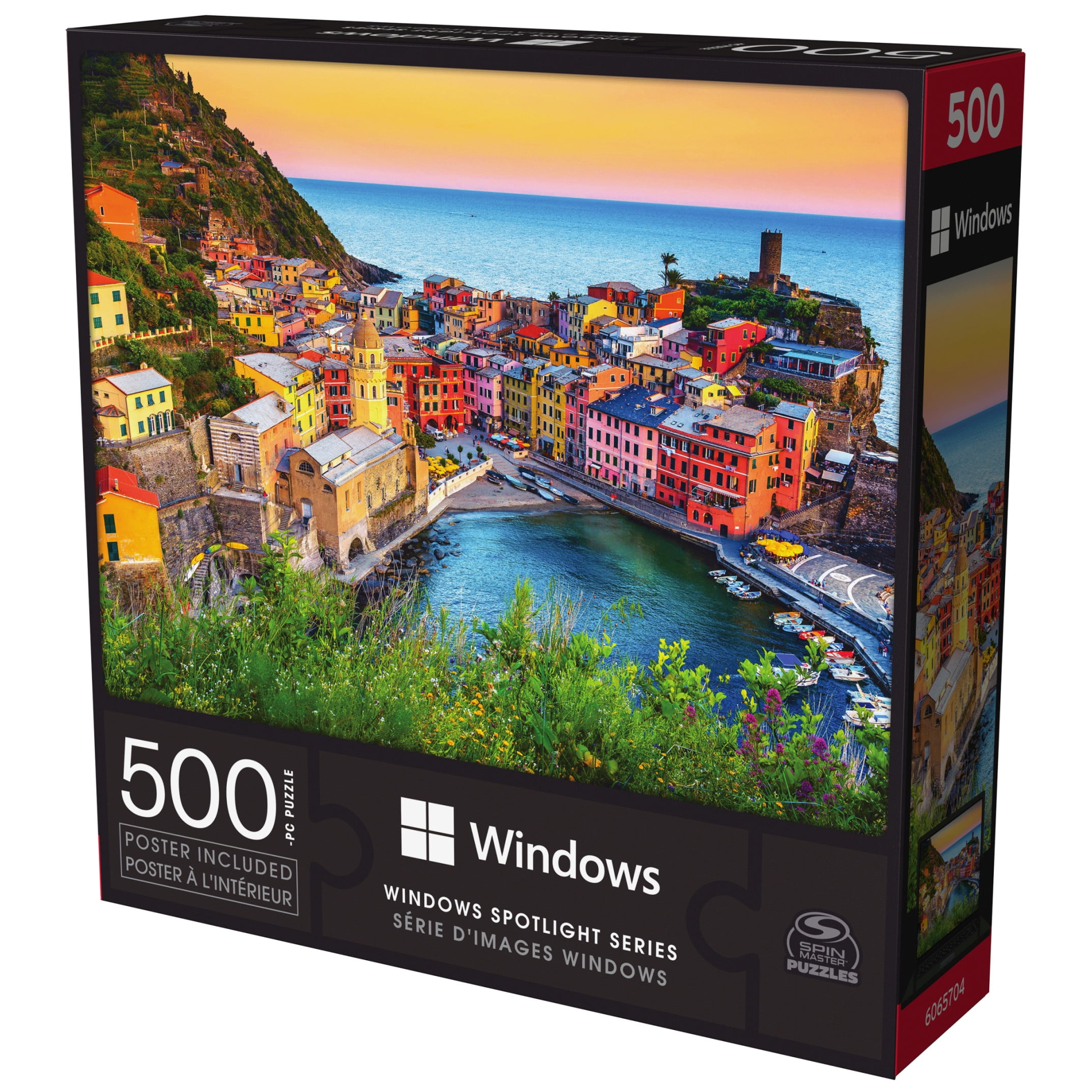 Microsoft Windows Spotlight Series 500-Piece Puzzle Liguria Italy, for Ages 8 and up