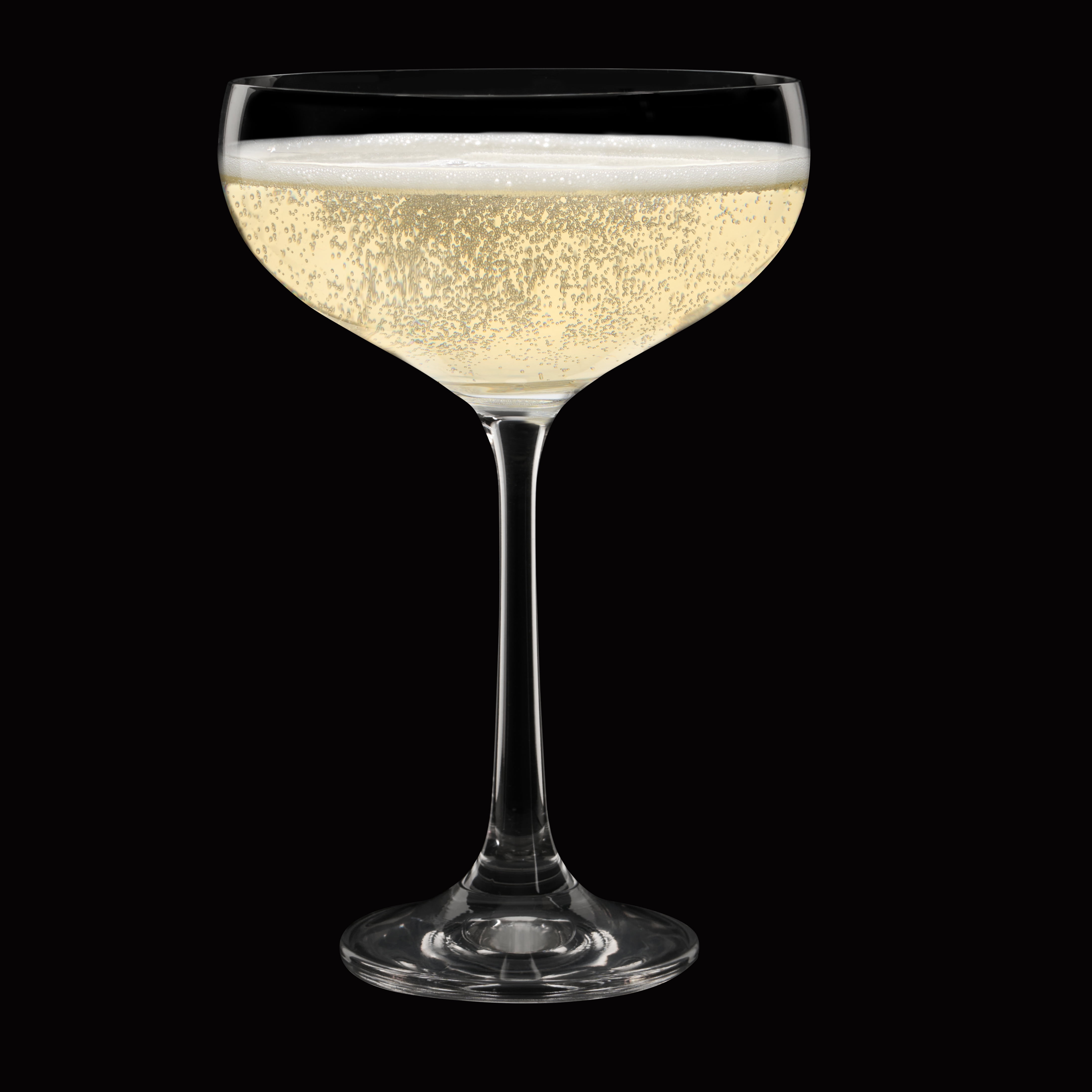 Trudeau Quartz Coupe Champagne Glasses, Set of 2 – 6 oz / 180 ml, Lead-Free Crystalline, Glassware, Quartz Coupe glass