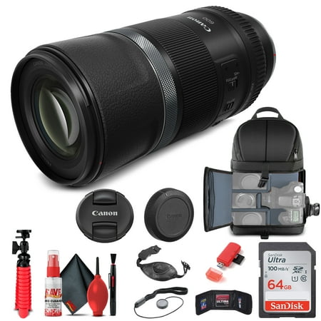 Canon RF 600mm f/11 IS STM Lens 3986C002 + Filter + BackPack + 64GB Card + More