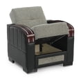 thumbnail image 2 of Ottomanson Convertible Accent Chair Chenille Modern Sleeper Armchair with Storage, Gray, 2 of 5