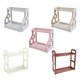 thumbnail image 1 of 2-Tier Plastic Kitchen Shelf Organizer Corner Storage Rack Kitchen Spice Storage Organizer Seasoning Bottles Holder apricot, 1 of 2