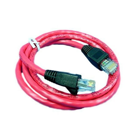 Leviton Red Cat 5e 3 ft Ethernet Patch Cord Network Cable Booted Cat5e 5G455-3R