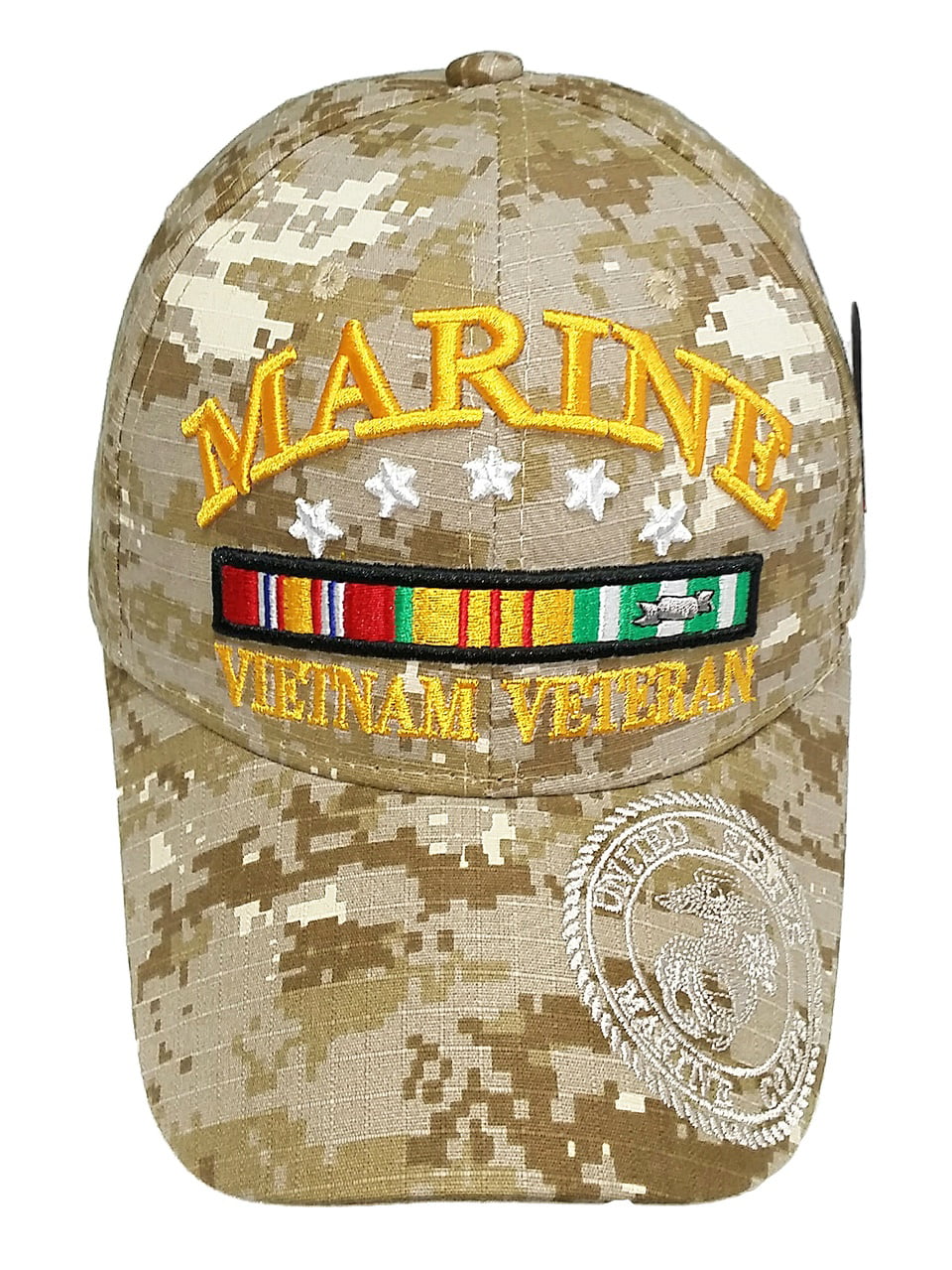 MARINE hat Military MARINE VETERAN Licensed Baseball cap U.S Desert Camo