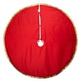 thumbnail image 4 of Kurt Adler TS0252 54 in. Patchwork Reindeer Running Tree Skirt, Red & Tan, 4 of 4