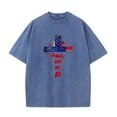 thumbnail image 5 of Vetsdori Mens Summer Tshirts Red White and Blue Short Sleeve Pullover Patriotic Fourth of July,Independence Day Crew Neck Shirts Outdoor Tops for Men, 5 of 5
