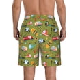 thumbnail image 3 of Kdxio Transportation Prints Pattern Mens Casual Shorts - Drawstring Summer Beach Sports Shorts for Men, 3 of 9