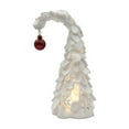 thumbnail image 2 of Luoshdecor Christmas Tree Curved Shape Tabletop Decoration,Resin Small Xmas Tree Statue for Home Office Holiday Party 7 in, 2 of 4