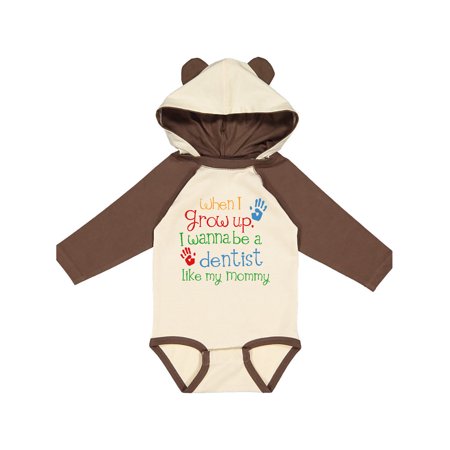 

Inktastic Dentist Like Mommy Gift Baby Boy or Baby Girl Long Sleeve Bodysuit