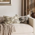 thumbnail image 6 of SUSIELADY Floral Pillow Cover 20 x 12 Inches – Vintage Chenille Rectangular Throw Pillow, Soft Decorative Farmhouse Accent for Couch Sofa Living Room Bedroom, 1 Piece, Cream Beige, 6 of 6