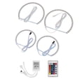 thumbnail image 1 of 4PCS 131mm 146mm Multi-Color 5050 RGB de para E46 shamjiam Luz de color RGBW para coche, 1 of 8