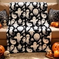 thumbnail image 4 of Roiihwy Halloween Throw Blanket, Bat Ghost Fall Plaid Blanket, Soft Fuzzy Plush Spooky Spider Bats Flannel Halloween Fleece Blankets and Throws for Bedding Sofa Couch(40x30in), 4 of 6