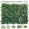 thumbnail image 5 of Expandable Faux Ivy Fence,Artificial Privacy Screen Decor for Outdoor Wall, Balcony and Patio, Single Sided Leaves (2, Green-Ivy), 5 of 6