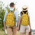 thumbnail image 6 of Balery Yellow Limes Vintage Canvas Backpack for Men and Women - Large Capacity, Durable Travel Laptop Bag for School, Work, Hiking, and Outdoor Activities, 6 of 7