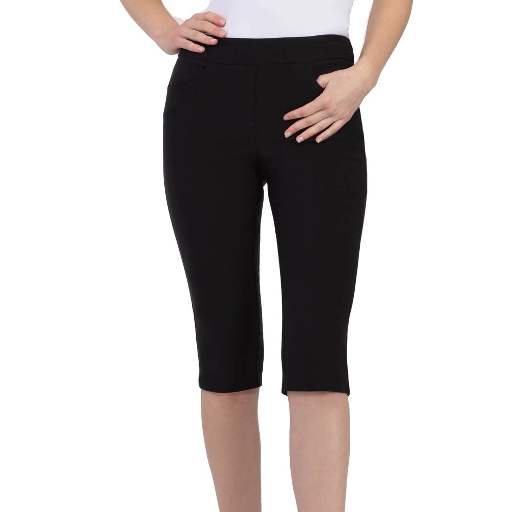 womens petite pull on capris