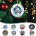 thumbnail image 2 of Clearance! Christmas Tree Ornaments Set Acrylic Flat Disc Ornaments DIY Christmas Crafts for Christmas Winter New Year Party Hanging Decorations, 2 of 2