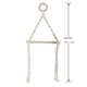 thumbnail image 3 of Toallero de cuerda tejida con encaje para colgar en la pared, toallero de encaje tejido a mano, para dormitorio, sala de estar, apartamento, porche, blanco, cuerda de algodón de alta, 3 of 6