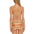 thumbnail image 2 of Becca by Rebecca Virtue Horizon Emily Striped Bikini Bottom, Brown, Brown, X-Small, 2 of 4