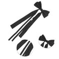 thumbnail image 3 of Unique Bargains 1 Pc Fashion Bow Ribbon Duckbill Hair Clips Hairdo Clip Black, 3 of 5