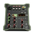 thumbnail image 1 of Mixing 5-Channel Compact Audio Mixer Sound Mixing Console 48V Phantom Power USB Audio Interface LED Display Built-in Reverb Effect BT Function for DJ Recording Live Broadcast, 1 of 7