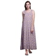 thumbnail image 1 of Bimba Robe de Nuit en Rayonne pour Femmes Maxi Imprimée Tenue de Sommeil Robe de Nuit-2x, 1 of 5