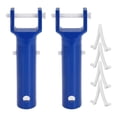 thumbnail image 1 of 2 Pcs Pool Vacuum Head Handle With 4 Pcs Butterfly V-Clips And Pins, 1 of 5