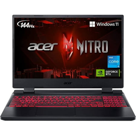 Acer Nitro 5 AN515-58-57Y8 Gaming Laptop | Intel Core i5-12500H | NVIDIA GeForce RTX 3050 Ti Laptop GPU | 15.6" FHD 144Hz IPS Display | 16GB DDR4 | 512GB Gen 4 SSD | Killer Wi-Fi 6 | Backlit Keyboard