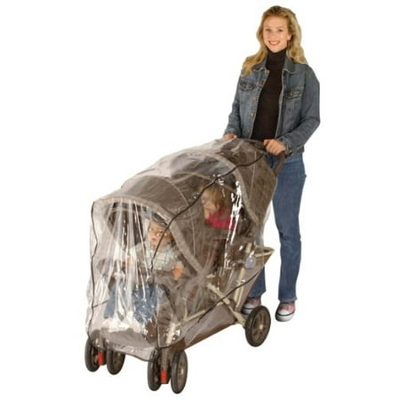 jeep double stroller rain cover, tandem stroller rain cover, baby rain cover, double stroller accessories, tandem stroller weather shield, universal size, waterproof,