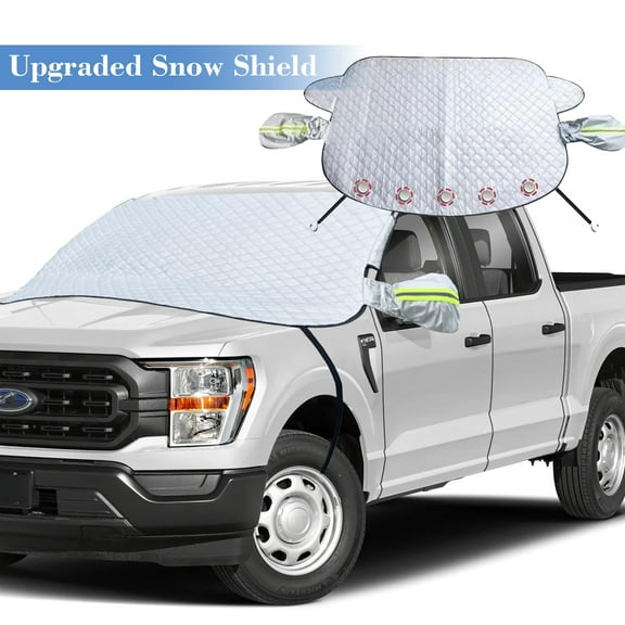2win2buy Car Windshield Snow Cover for Ice and Snow,Thickened Magnetic SnowShield and Wiper Protector Winter Auto Accessories for Most Car, Truck, SUV, Large Sedan and MPV