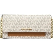 Michael Kors Jet Set Women's Saffiano Leather Crossbody Bag, Vanilla