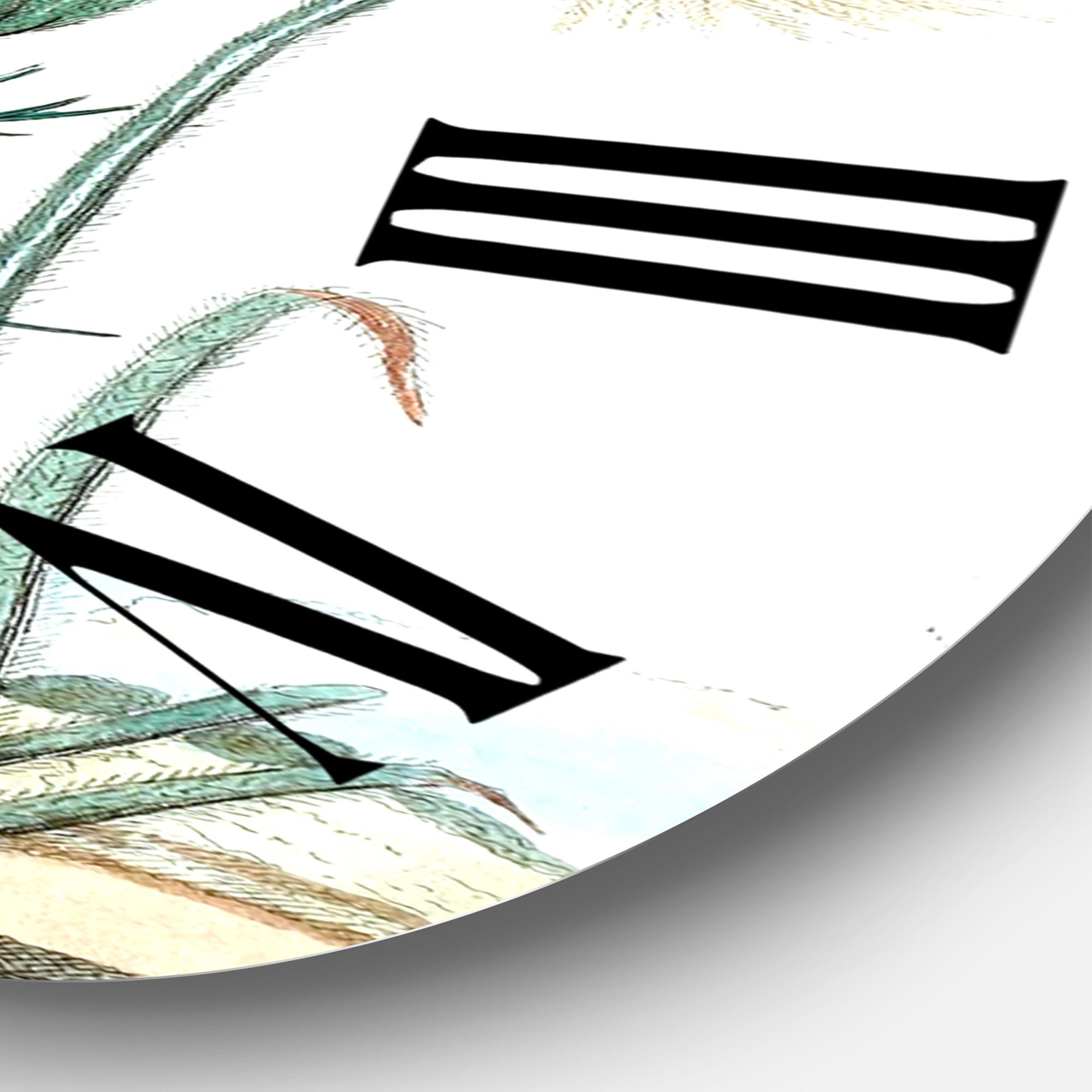 Designart 1 in Quartz Farmhouse Wall Clock