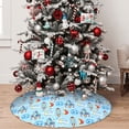 thumbnail image 5 of Yiaed Cartoon Rocket With Space Print Christmas Tree Skirt , Tree SkirtsTree Mat for Christmas Winter Holiday Indoor Decorations-48", 5 of 7