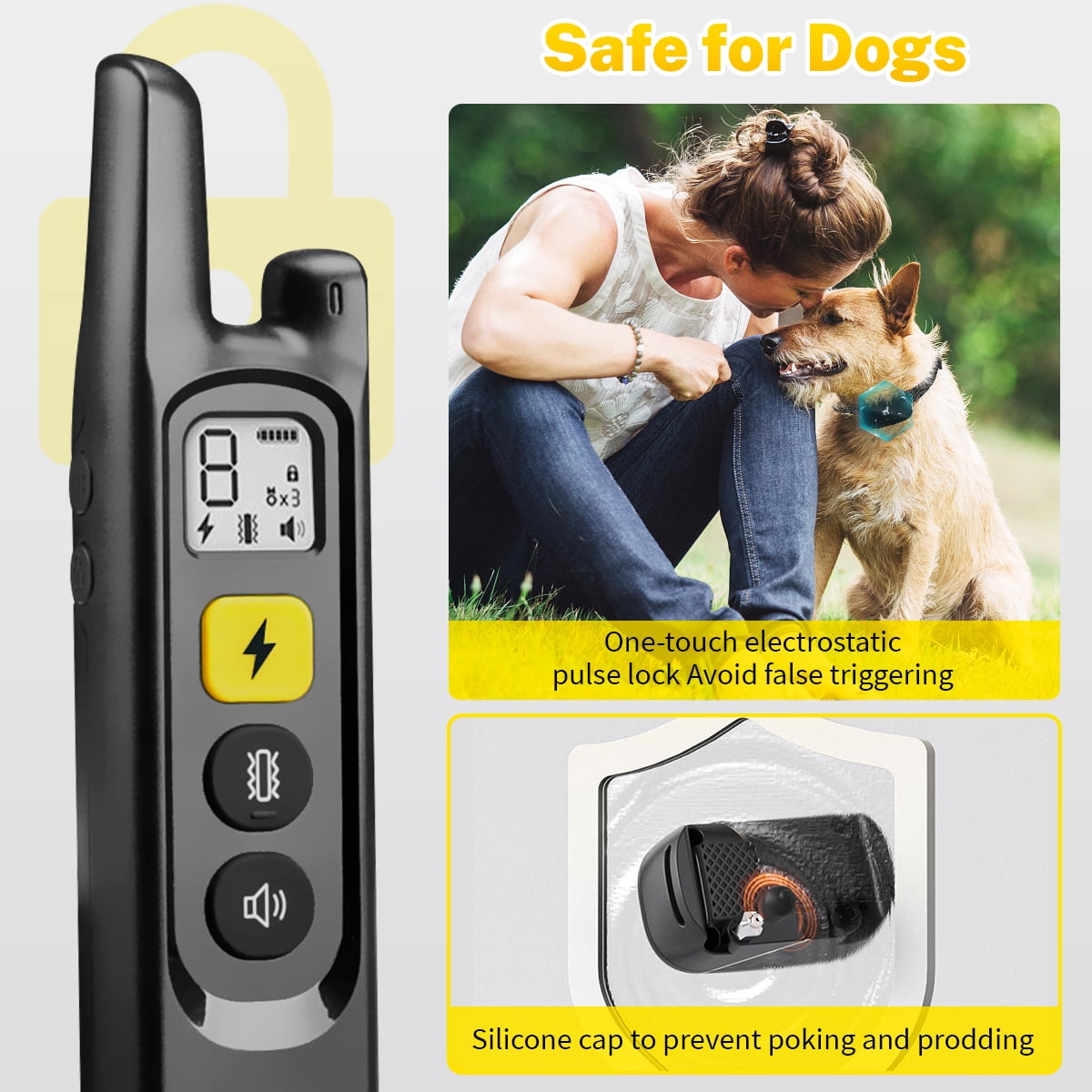 Dog Shock Collar with 9 Levels Vibration - 1640FT 3Modes Electric Dog  Training Collar with Remote, Waterproof E Collar Dog Shocker for Large  Medium Small Dogs (8-120Lbs)