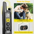 thumbnail image 7 of Dog Training Collar, 2600ft Remote Rechargeable Waterproof Electric Shock Collar with 3 Training Modes(Black), 7 of 7