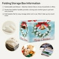 thumbnail image 5 of Ryvnso Christmas Bells Wreaths Storage Basket Large Bin Foldable Boxes Toys Organizer 14.2x10.2x8.3in 2 PCs, 5 of 8