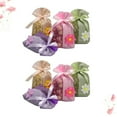 thumbnail image 6 of Raindrops Small Drawstring Bag for Storage Made of Polyester Cotton with Beautiful Flowers in Assorted Colors 8PCS, 6 of 8