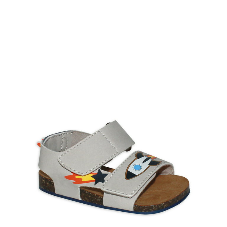 benzine Gelijkwaardig Schuine streep Wonder Nation Baby Boy Space Sandals, Sizes 2-6 - Walmart.com