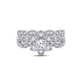 thumbnail image 4 of 14kt Two-tone Gold Round Diamond Flower Bridal Wedding Ring Band Set 3/4 Cttw, 4 of 4