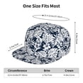 thumbnail image 6 of Fotbe Hawaiian Style Flat Bill Visor Cap Classic Snapback Hat Polyester Foam Trucker Hat Trucker Cap Adjustable Baseball Cap, 6 of 9