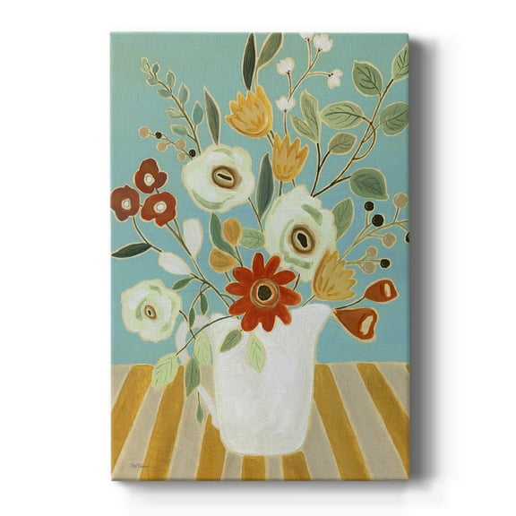 Joyful Blossoms I Premium Gallery Wrapped Canvas - Ready to Hang