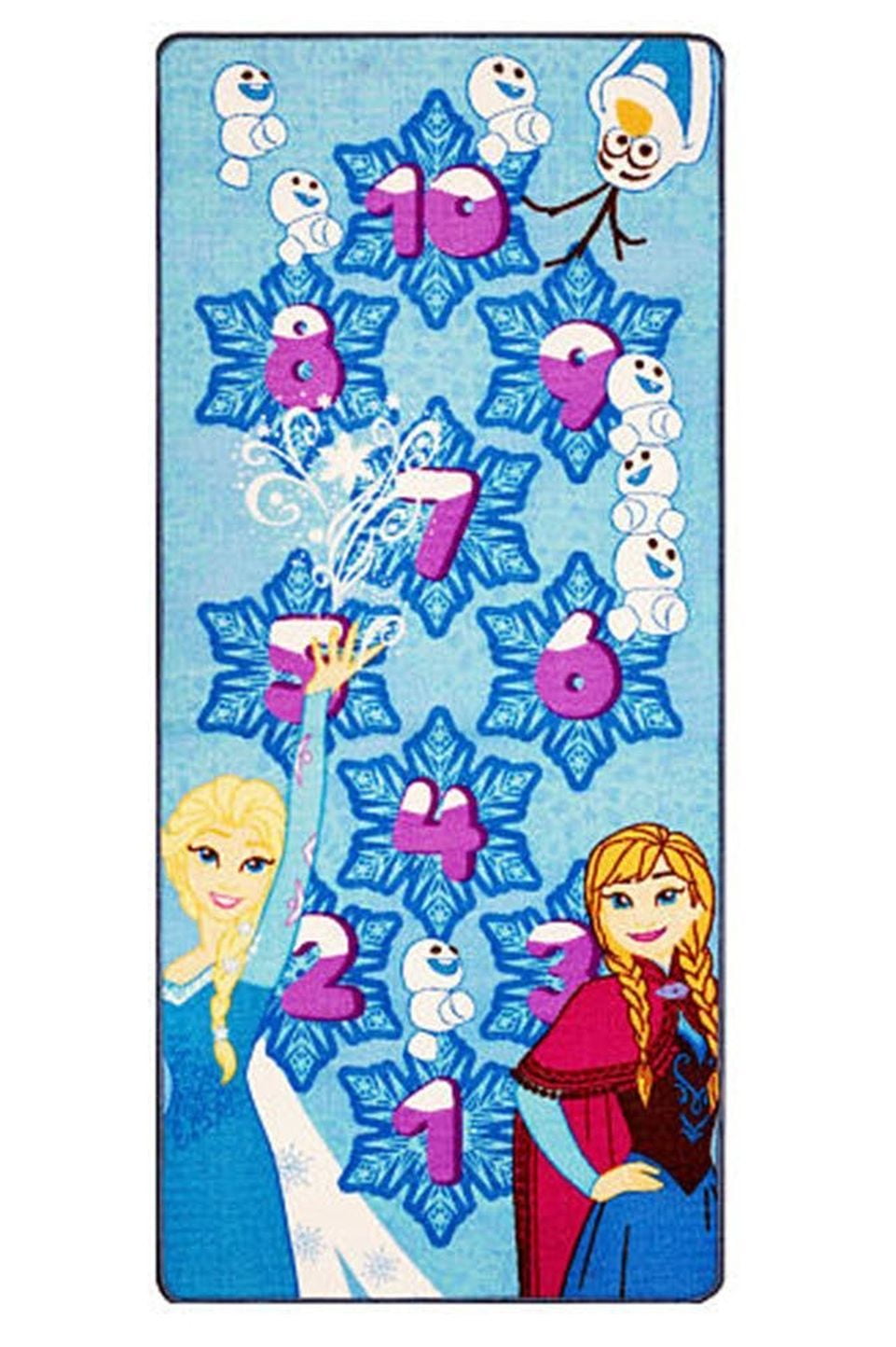 NEW $50 Girls Disney Frozen 4 Piece Hop Scotch Play Mat Game Rug-size 31x44 