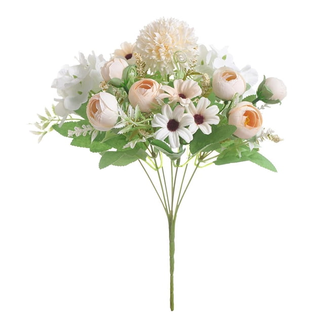 Ramo artificial 7 manojo de hojas arbustos Perfecl Simulación decoración interior 31 cm