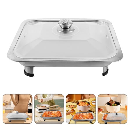 LOLIPPYY Stainless Steel Chafing Pan for Buffet and Snack Tray, 1 Pack