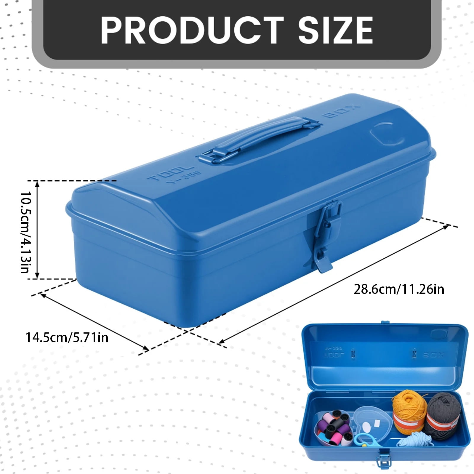 Metal Tool Organizers Box Secure Locking Systems Multi Compartment Storage For DIYer Projects And Construction Sites