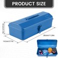 thumbnail image 3 of Metal Tool Organizers Box Secure Locking Systems Multi Compartment Storage For DIYer Projects And Construction Sites, 3 of 9