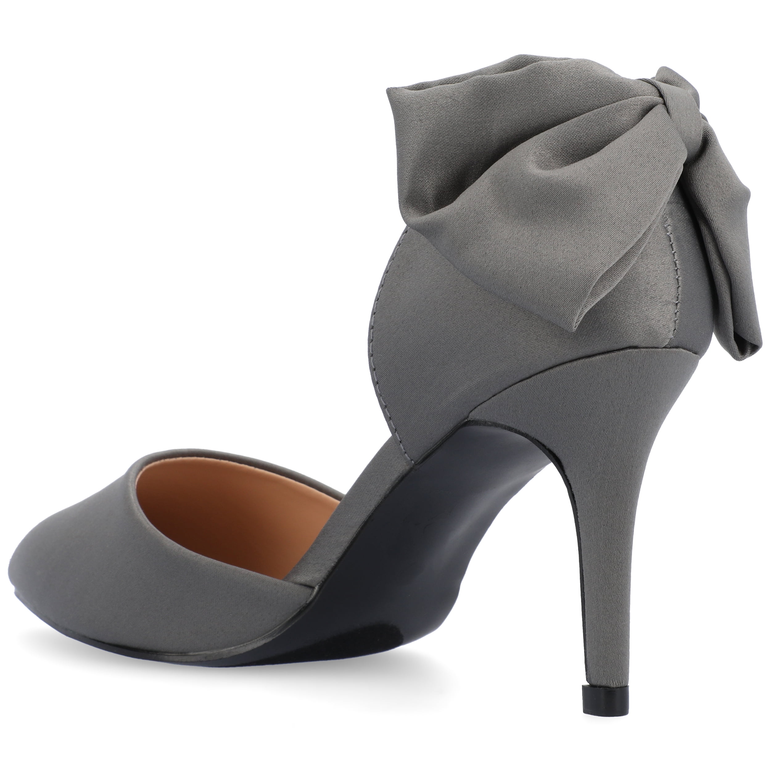 Journee Womens Tanzi Pointed Toe Mid Heel Evening Pumps