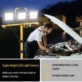 thumbnail image 4 of 21000 Lumen Work Lights with Stand, 3 Adjustable Head LED Work Light, with Adjustable and Foldable Tripod Stand, Waterproof Lamp with Individual Switch with 6500 Kelvin Color Temperature, 4 of 4