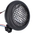 thumbnail image 2 of 120W 6in Round Headlight Retro Style Bright Front Light with Grille Guard Universal for Motorcycle, 2 of 14